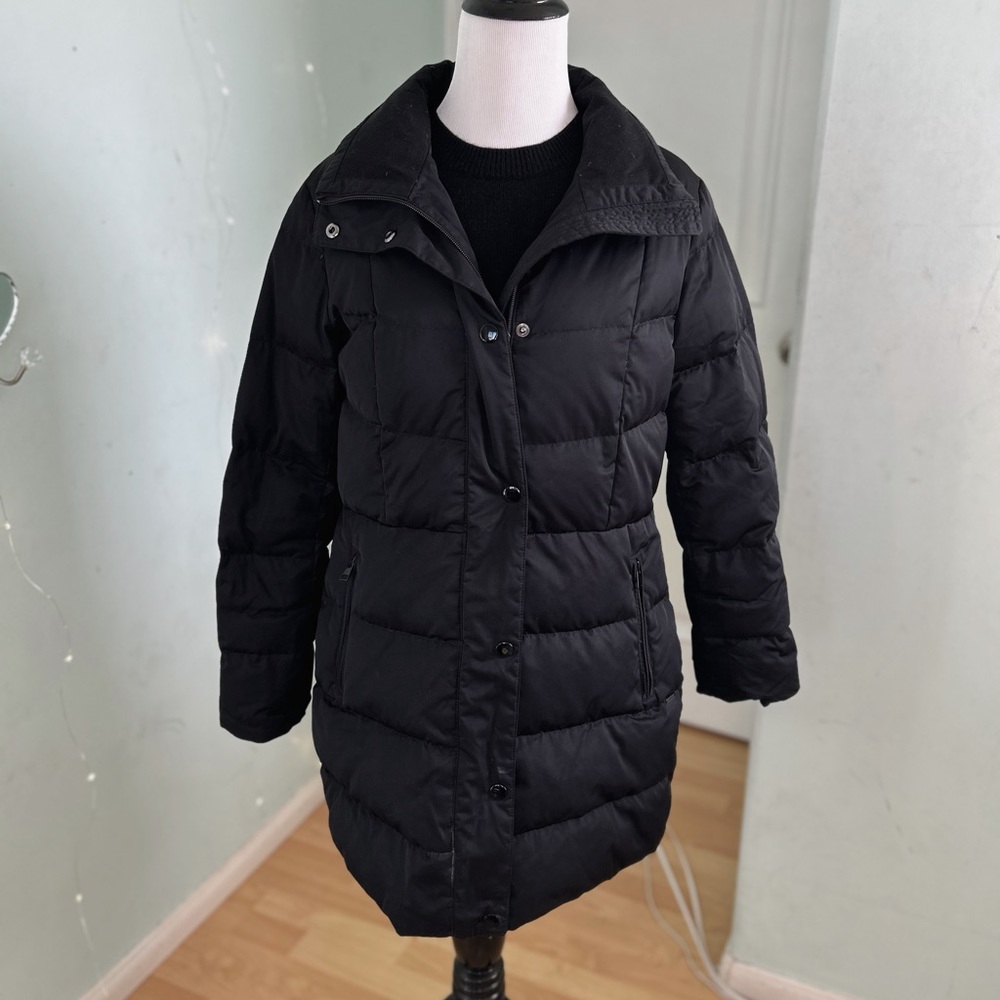 Lands' End Women's Petite Down Winter Coat - Black